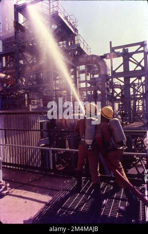 Gli impianti chimici producono olefine mediante steam cracking di liquidi di gas naturale come etano e propano. Gli aromatici sono prodotti mediante reforming catalitico della nafta. L'industria petrolchimica si occupa della produzione e del commercio di prodotti petrolchimici. Una parte importante è costituita dall'industria della plastica. Si interfaccia direttamente con l'industria petrolifera, in particolare con il settore a valle. Gli impianti petrolchimici convertono in prodotti le risorse naturali come il petrolio greggio e i liquidi di gas naturale Foto Stock