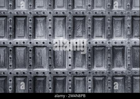 Cancelli di legno - Cattedrale di St Pauls - Città di Londra Foto Stock