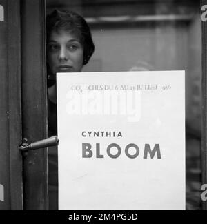 Cynthia Bloom, giovane Pittore USA. Fotografie dei programmi di Marshall Plan, mostre e personale Foto Stock