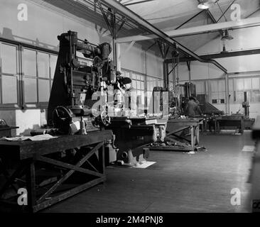 Turbomeca motori aerei fabbrica. Fotografie dei programmi di Marshall Plan, mostre e personale Foto Stock