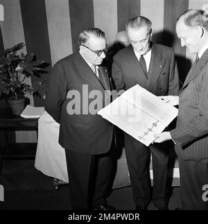 Franklin's 250th Anniversary, France Amerique. Fotografie dei programmi di Marshall Plan, mostre e personale Foto Stock