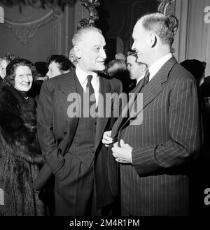 Franklin's 250th Anniversary, France Amerique. Fotografie dei programmi di Marshall Plan, mostre e personale Foto Stock