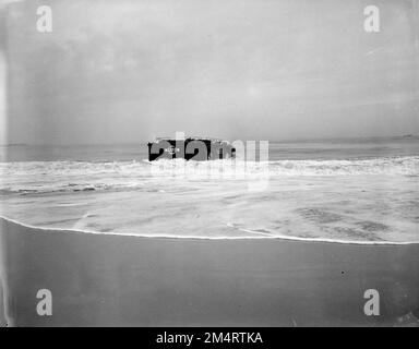 U. S. Giant Landing Craft 'BARC'. Fotografie dei programmi di Marshall Plan, mostre e personale Foto Stock