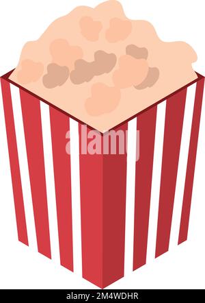 icona pop corn Illustrazione Vettoriale