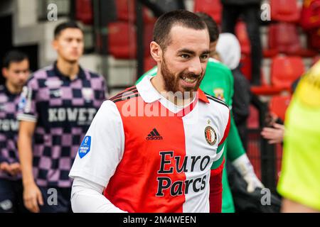 Rotterdam, Paesi Bassi. 23rd Dec 2022. Rotterdam - Orkun Kokcu di Feyenoord durante la partita tra Feyenoord e Passi pure Eagles a Nieuw Varkenoord il 23 dicembre 2022 a Rotterdam, Paesi Bassi. (Foto da scatola a scatola/Yannick Verhoeven) Credit: Foto da scatola a scatola/Alamy Live News Foto Stock