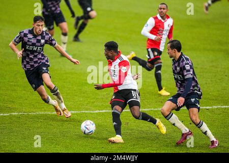 Rotterdam, Paesi Bassi. 23rd Dec 2022. Rotterdam - Javairo Dilrosun di Feyenoord durante la partita tra Feyenoord e Passi pure Eagles a Nieuw Varkenoord il 23 dicembre 2022 a Rotterdam, Paesi Bassi. (Foto da scatola a scatola/Tom Bode) Credit: Foto da scatola a scatola/Alamy Live News Foto Stock