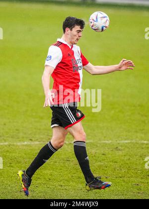 Rotterdam, Paesi Bassi. 23rd Dec 2022. Rotterdam - Jacob Rasmussen di Feyenoord durante la partita tra Feyenoord e Passi pure Eagles a Nieuw Varkenoord il 23 dicembre 2022 a Rotterdam, Paesi Bassi. (Foto da scatola a scatola/Tom Bode) Credit: Foto da scatola a scatola/Alamy Live News Foto Stock