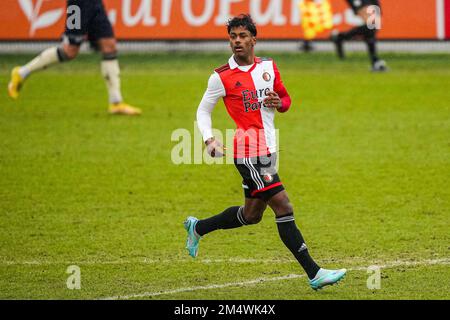 Rotterdam, Paesi Bassi. 23rd Dec 2022. Rotterdam - Jaden Slory of Feyenoord durante la partita tra Feyenoord e Passi pure Eagles a Nieuw Varkenoord il 23 dicembre 2022 a Rotterdam, Paesi Bassi. (Foto da scatola a scatola/Tom Bode) Credit: Foto da scatola a scatola/Alamy Live News Foto Stock