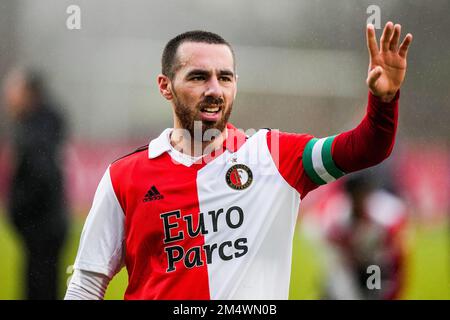 Rotterdam, Paesi Bassi. 23rd Dec 2022. Rotterdam - Orkun Kokcu di Feyenoord durante la partita tra Feyenoord e Passi pure Eagles a Nieuw Varkenoord il 23 dicembre 2022 a Rotterdam, Paesi Bassi. (Foto da scatola a scatola/Tom Bode) Credit: Foto da scatola a scatola/Alamy Live News Foto Stock