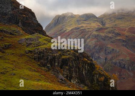 Side Pike e Langdale Pikes Foto Stock