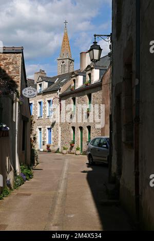 La Ferté-Bernard, Città Vecchia, Morbihan, Bretagna, Bretagna, Francia, Europa Foto Stock