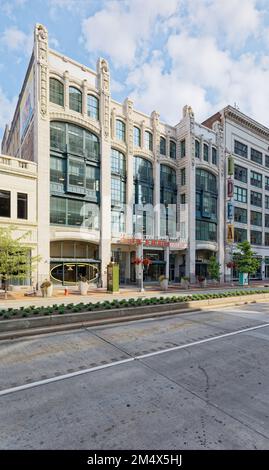 La United Way of Greater Cleveland occupa ora il Lindner Building, noto anche come Mandel Building. Costruito nel 1915 come grande magazzino. Foto Stock