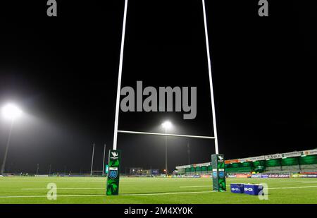 The Sportsgrounds, Galway, Irlanda. 23rd Dec, 2022. United Rugby Championship, Connacht versus Ulster; visione generale dello Sportsgrounds Credit: Action Plus Sports/Alamy Live News Foto Stock