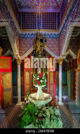 Fotografia interna, Casa marocchina, Castello di Linderhof, comune Ettal, distretto di Garmisch Partenkirchen, Alta Baviera, Baviera, Germania Foto Stock