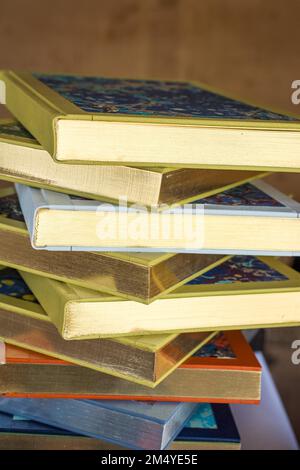 Notebook in vista con anice coperchio ornamentale Foto Stock