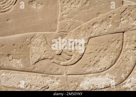 Il Tempio di Medinet Habu, Cisgiordania del Nilo Luxor, Egitto Foto Stock