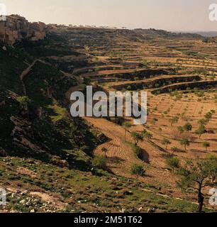 POBLA DE MALUSCA - FOTO AÑOS 60. Ubicazione: ESTERNO. PROVINCIA. Lerida. SPAGNA. Foto Stock