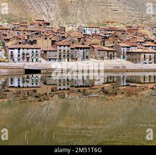 POBLA DE MALUSCA - FOTO AÑOS 60. Ubicazione: ESTERNO. PROVINCIA. Lerida. SPAGNA. Foto Stock