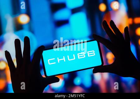 Brasile. 24th Dec, 2022. In questa immagine, il logo Chubb Limited viene visualizzato sullo schermo di uno smartphone. (Foto di Rafael Henrique/SOPA Images/Sipa USA) Credit: Sipa USA/Alamy Live News Foto Stock