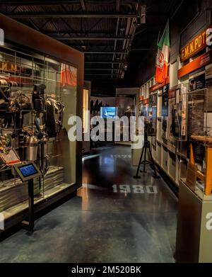 Il museo delle FOCHE della Marina onora i militari e il loro contributo al salvataggio di vite umane e all'azione militare in guerra. Foto Stock