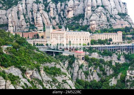 Monastero dell'Abbazia di Montserrat Barcellona Spagna Catalogna viaggio in viaggio Foto Stock