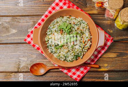 Piatto bibimbap coreano cibo sano namul Foto Stock