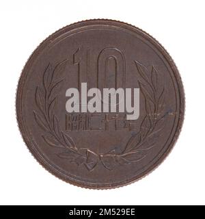 Giappone 1951 Bronzo 10 Yen Coin Foto Stock