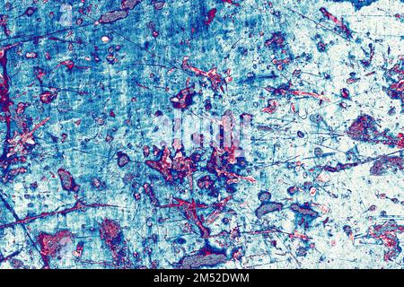 Vecchio metallo arrugginito corroso come trama astratta di sfondo Foto Stock