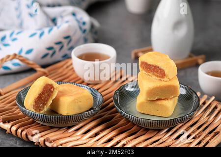 Torta di ananas di Taiwan torta o Nastar Taiwan Foto Stock