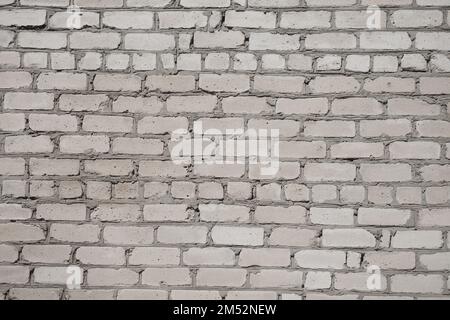 Muro di mattoni vuoto di colore grigio. Sfondo astratto.. Foto Stock