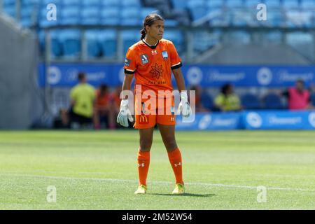 Sydney, Australia. 24th Dec 2022. Jada Whyman del Sydney FC guarda su durante la partita tra il Sydney FC e Wanderers allo stadio Allianz il 24 dicembre 2022 a Sydney, Australia Credit: IOIO IMAGES/Alamy Live News Foto Stock