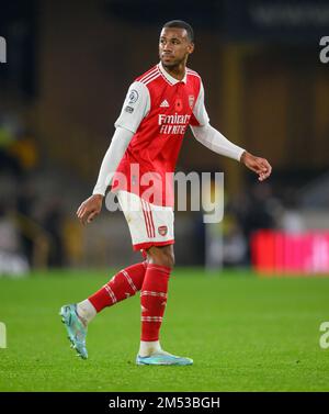 12 Nov 2022 - Woverhampton Wanderers / Arsenal - Premier League - Molineux Arsenal's Gabriel durante la partita contro i Lupi. Foto : Mark Pain / Alamy Live News Foto Stock