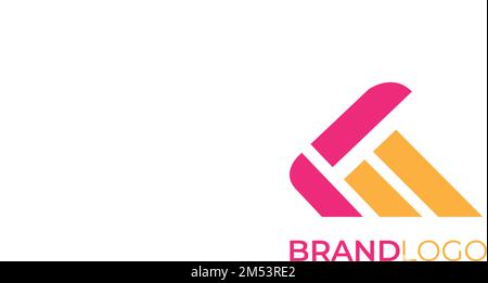 Un vettore Creative iniziale lettera K Logo per il business moderno tipografia con spazio di copia Illustrazione Vettoriale