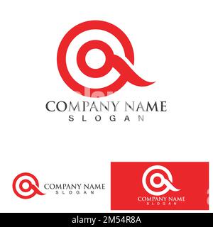 Letter Q Logo Design Inspiration For Business And Company. Illustrazione Vettoriale