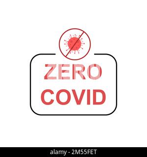 Proteste in Cina contro il blocco. Concetto zero coronavirus Illustrazione Vettoriale