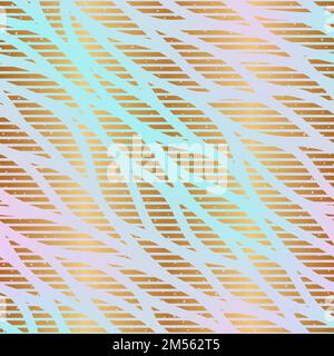 Ripetizione geometrica senza giunture. Ripetizione foglio astratto. Sfondo geometria oro. Sfondo contemporaneo color pastello ripetuto per stampe di design. Ripetere la trama Illustrazione Vettoriale