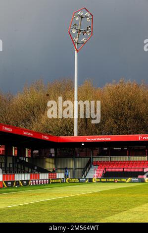 Salford, Regno Unito. 26th Dec 2022. Il Peninsula Stadium durante la partita della Sky Bet League 2 tra Salford City e Barrow al Peninsula Stadium, Moor Lane, Salford, lunedì 26th dicembre 2022. (Credit: Ian Charles | MI News) Credit: MI News & Sport /Alamy Live News Foto Stock