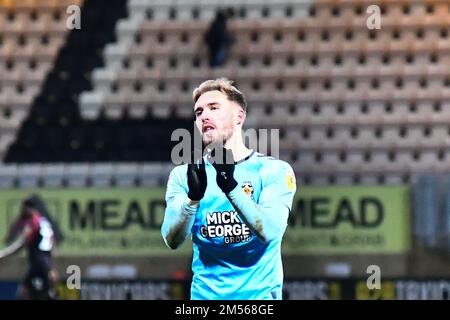 C1 durante la partita della Sky Bet League 1 tra Cambridge United e Shrewsbury Town allo R Costings Abbey Stadium, Cambridge, lunedì 26th dicembre 2022. (CR0 applauds fan edit: Kevin Hodgson | NOTIZIE MI) Credit: NOTIZIE MI & Sport /Alamy Live News Foto Stock