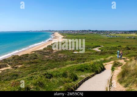 Inghilterra, Dorset, Christchurch, Hengistbury Head, Vista guardando verso est verso Bournemouth *** Local Caption *** UK, Regno Unito, Gran Bretagna, Gran Bretagna, Foto Stock