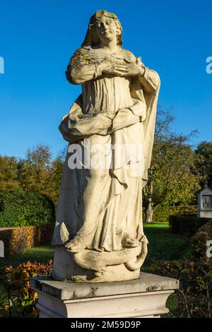 Deutschland, Vreden, Berkel, Westmuensterland, Muensterland, Westfalen, Nordrhein-Westfalen, NRW, Vreden-Zwillbrock, Katholische Pfarrkirche St Franz Foto Stock