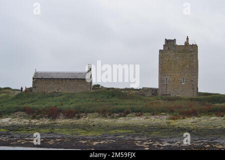 Cappella dell'isola di Farne Foto Stock