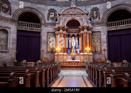 Frederik Chiesa, Chiesa di marmo o Frederik Chiese, vista interna, Copenhagen, Danimarca Foto Stock