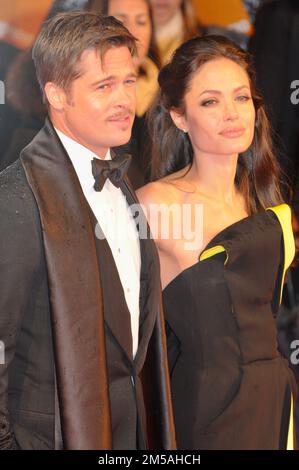 Brad Pitt, Angelina Jolie, British Academy Film Awards, Royal Opera House, Londra. REGNO UNITO Foto Stock