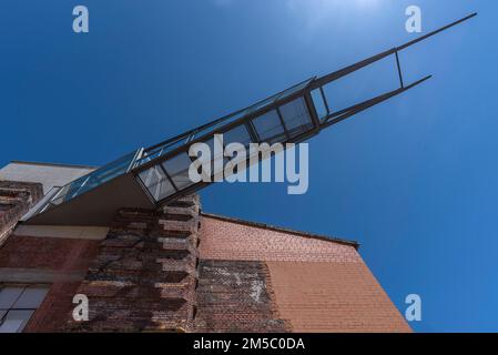 Parte della moderna conversione dell'ex Sala del Congresso Nazionale Socialista in un centro di documentazione, Norimberga, Franconia Centrale, Baviera Foto Stock