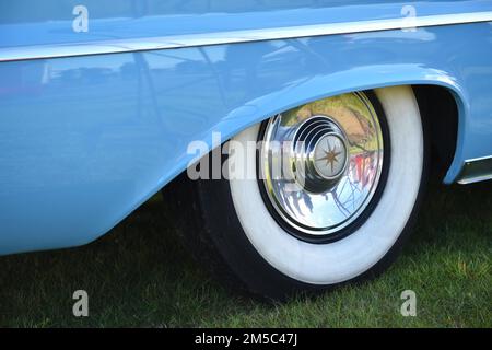 Lincoln Premiere Hardtop 1957, in occasione di una riunione di auto classica a Buesum, Germania Foto Stock