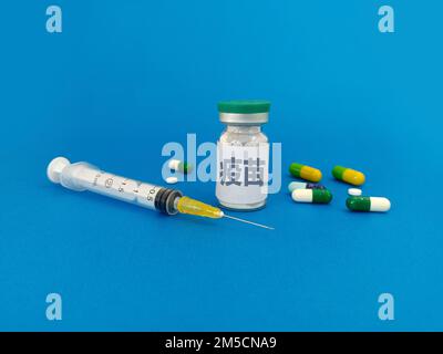 SUQIAN, CINA - 28 DICEMBRE 2022 - Illustrazione: Vaccinazione, Suqian, Provincia di Jiangsu, Cina, 28 dicembre 2022. Foto Stock