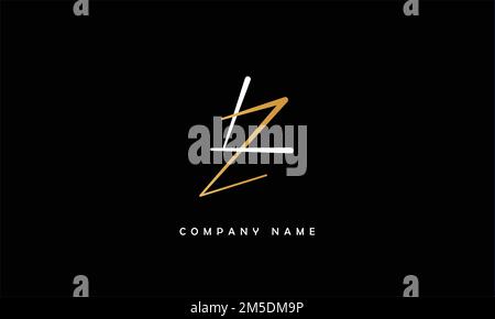 Monogramma ZL, LZ Abstract Letters Logo Illustrazione Vettoriale