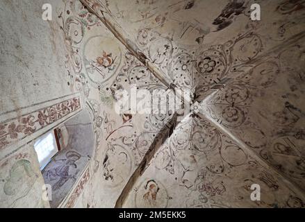 Sancta Birgitta Klostermuseum, Birgittas bönekammare, Vadstena, Svezia. Foto Stock