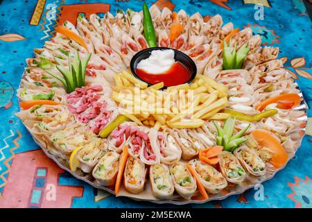 Ricetta di Shawarma in stile arabo Foto Stock