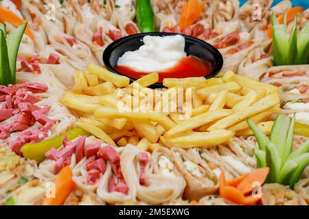 Ricetta di Shawarma in stile arabo Foto Stock